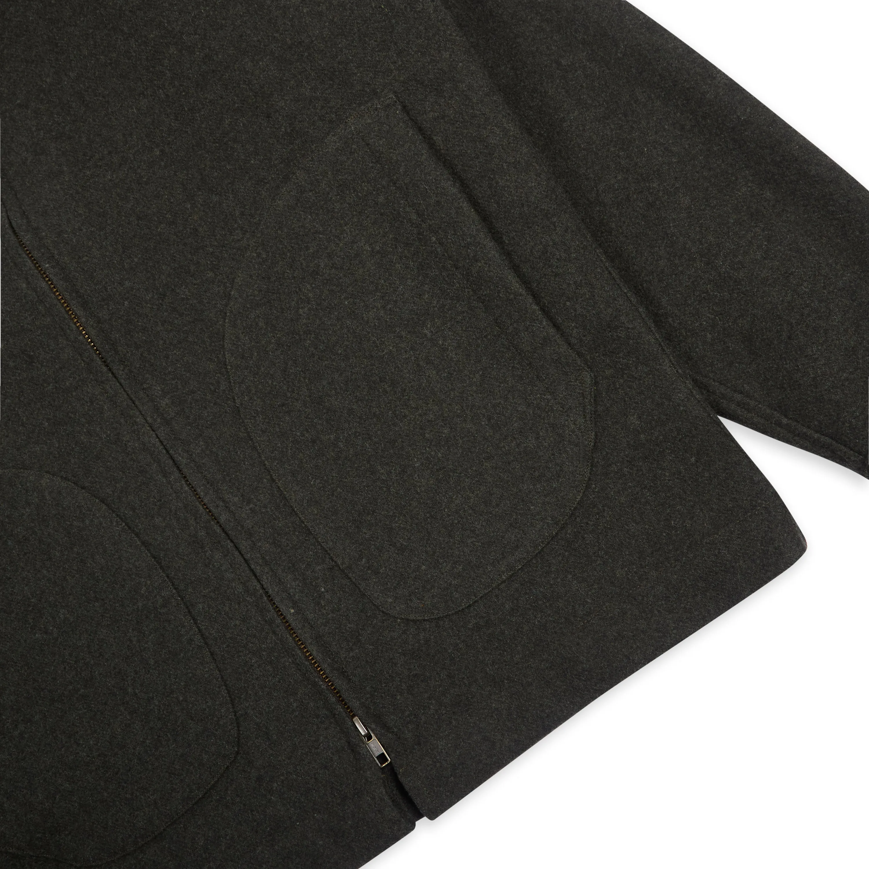 Veste James en Cachemire et Laine Burrows And Hare - Vert