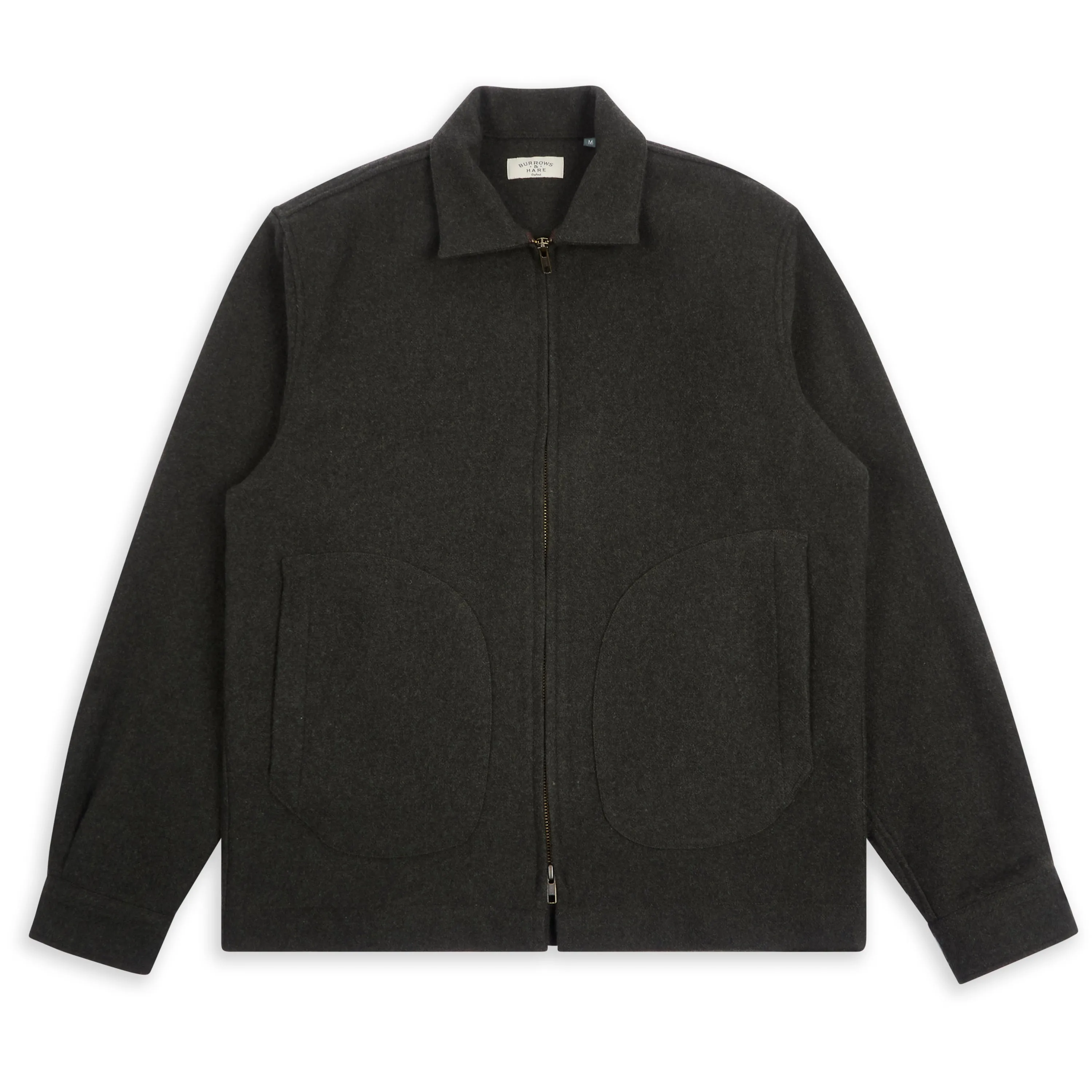 Veste James en Cachemire et Laine Burrows And Hare - Vert