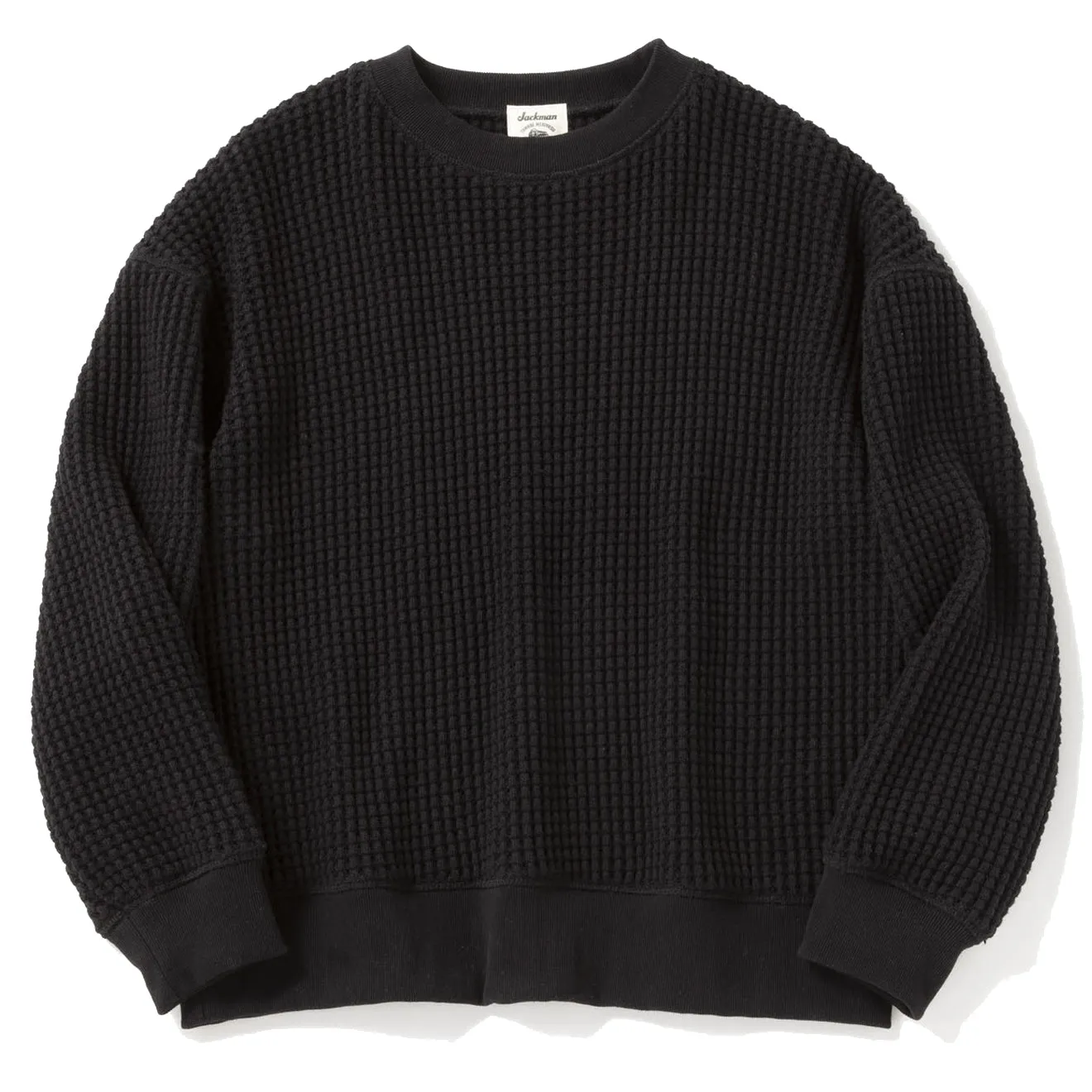 Vêtements Jackman Hommes Pull à col rond en nid d'abeille Noir