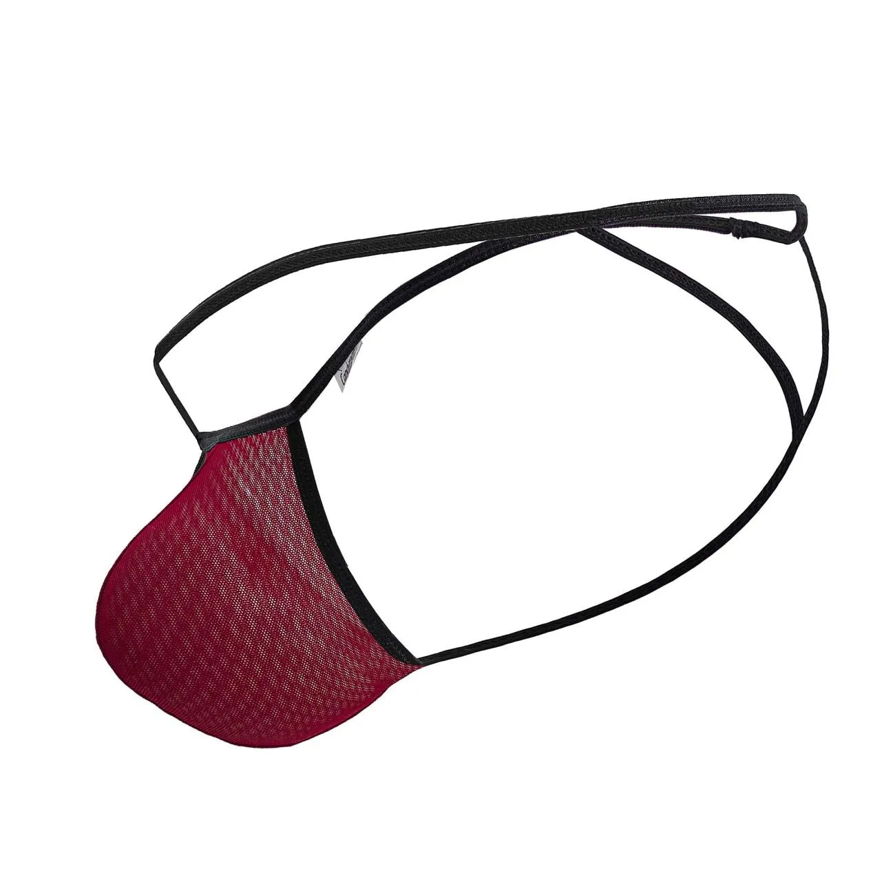 Vêtements_Candyman_Sous-vêtements pour hommes CandyMan 99795 String en maille G-String Couleur Bourgogne
