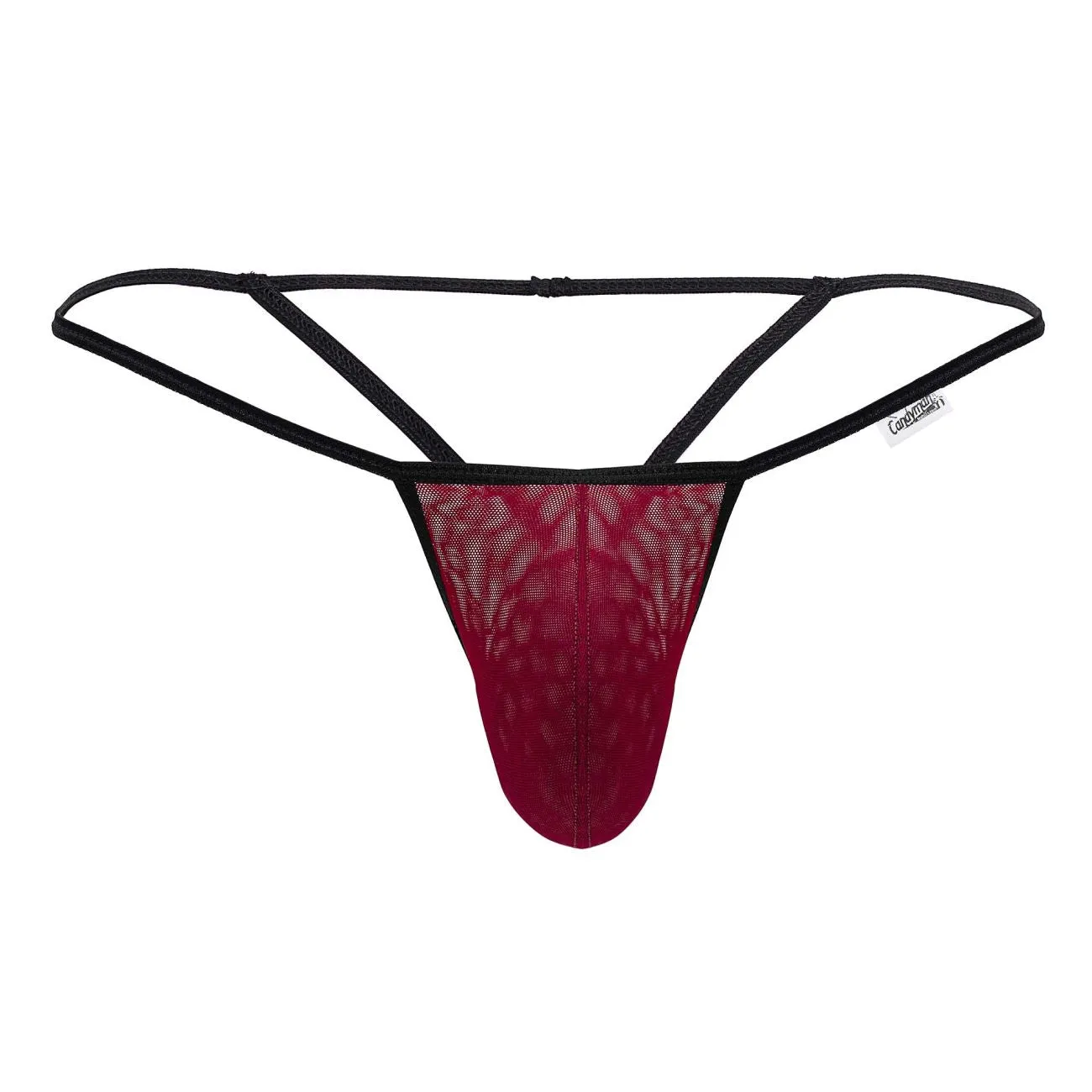 Vêtements_Candyman_Sous-vêtements pour hommes CandyMan 99795 String en maille G-String Couleur Bourgogne