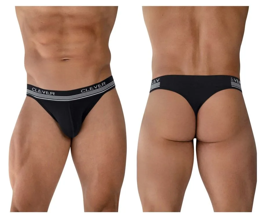 Sous-vêtements intelligents pour hommes Clever 1748 String Emotion Couleur Noir