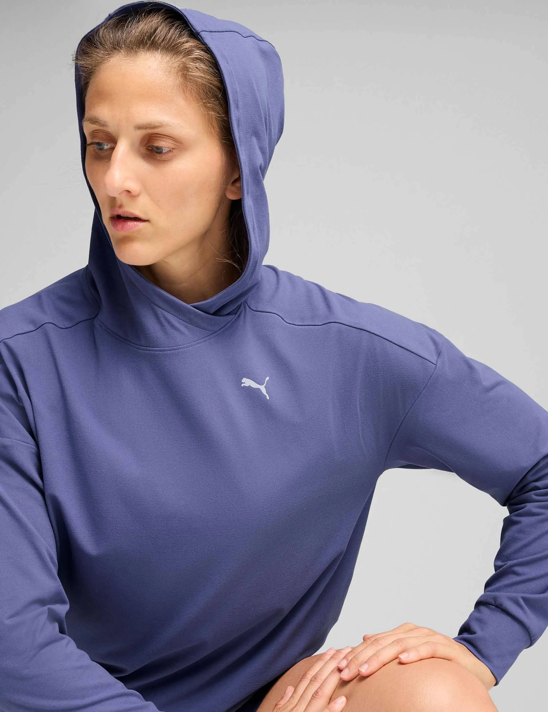 Pull à capuche Cloudspun - Cristal bleu