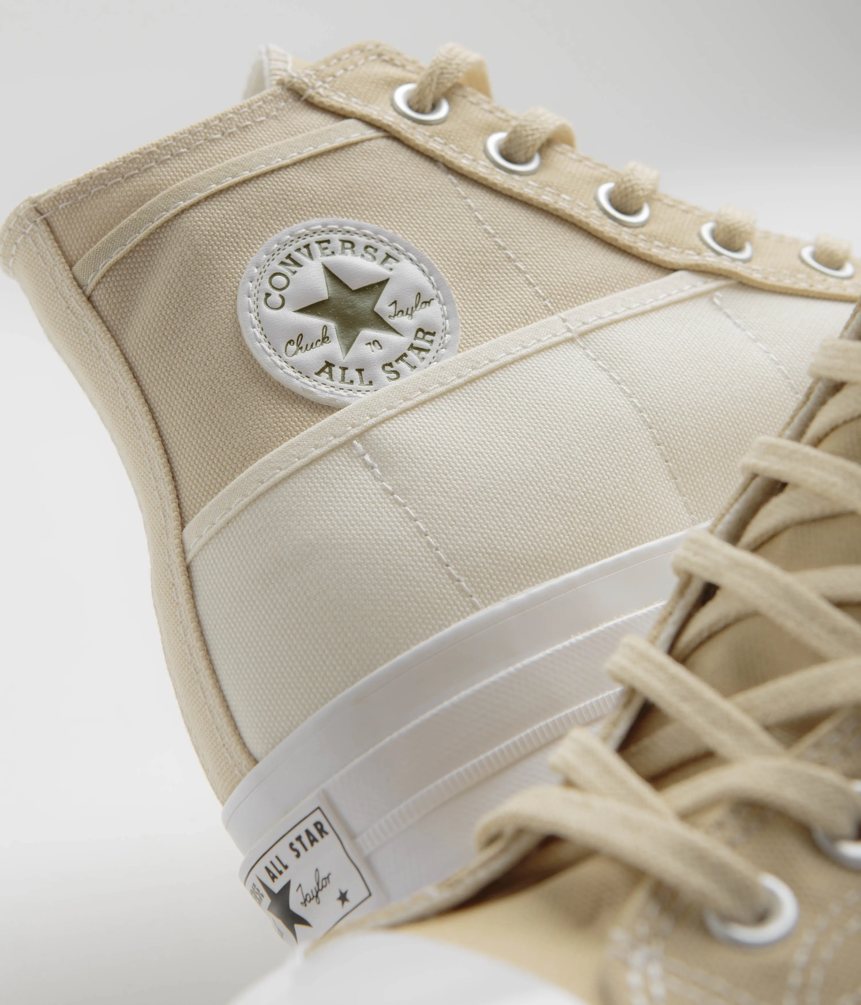 Chaussures Converse Chuck 70 Hi Durable Neutrals - Aigrette / Glaçage Miso / Infusion Forest