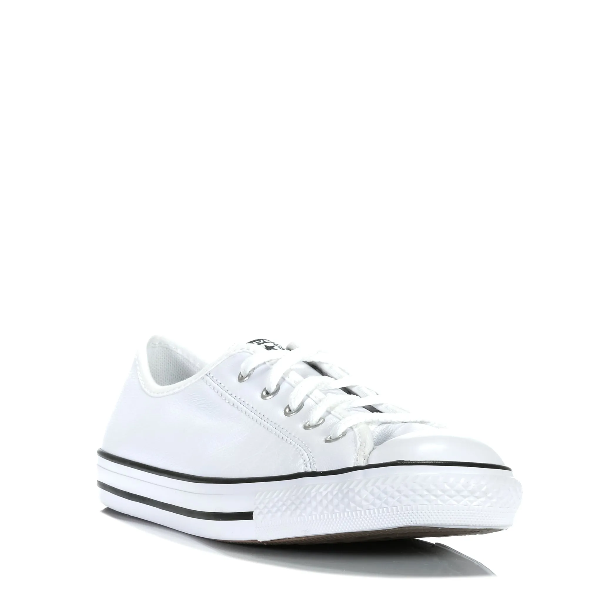 Converse Chuck Taylor Dainty Leather Low Blanc/Noir