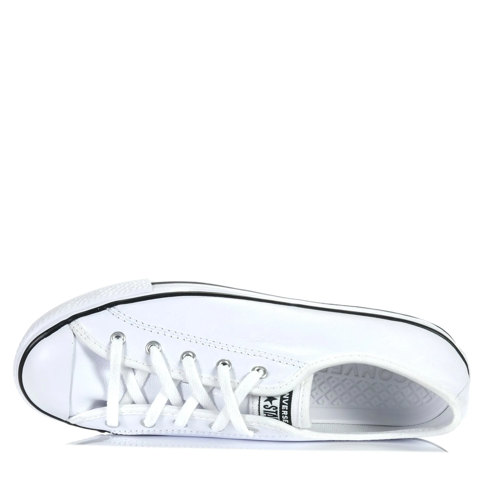 Converse Chuck Taylor Dainty Leather Low Blanc/Noir