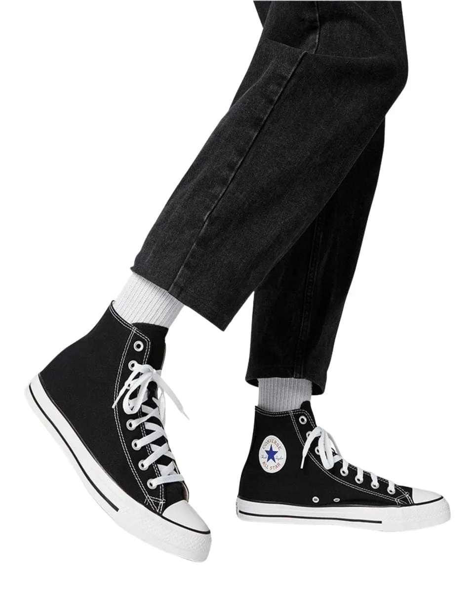CHUCK TAYLOR ALL STAR HAUTE TOILE POUR HOMME DE CONVERSE - CHAUSSURE NOIRE/BLANCHE