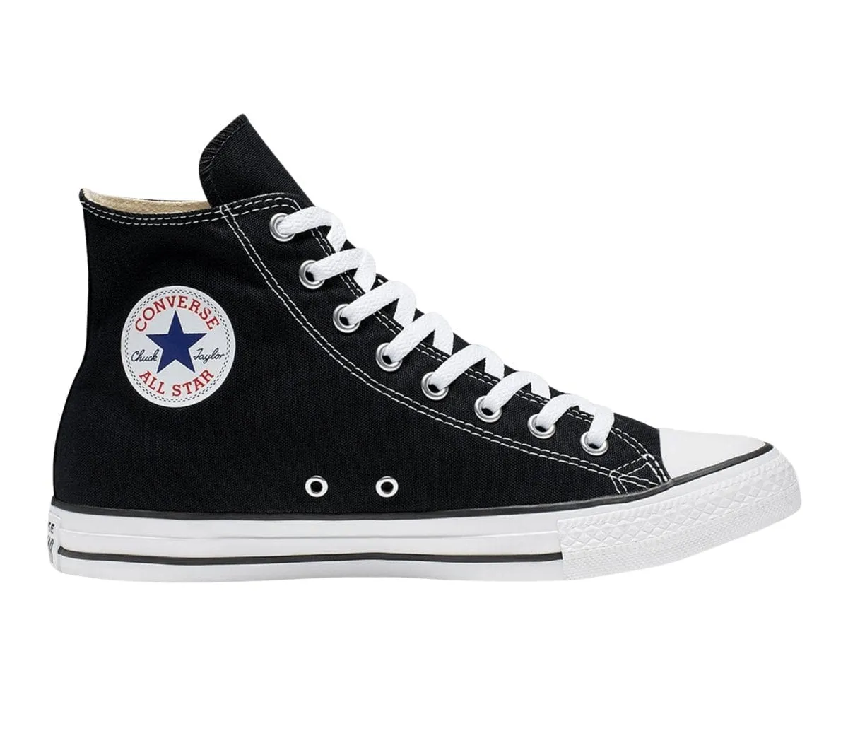 CHUCK TAYLOR ALL STAR HAUTE TOILE POUR HOMME DE CONVERSE - CHAUSSURE NOIRE/BLANCHE