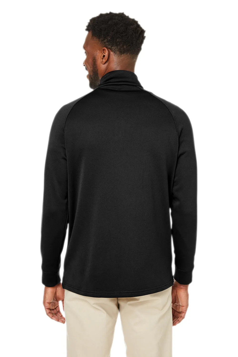Core 365 Hommes Fusion ChromaSoft Anti-Static Polaire Sweat à Capuche 1/4 Zip avec Poche - Noir