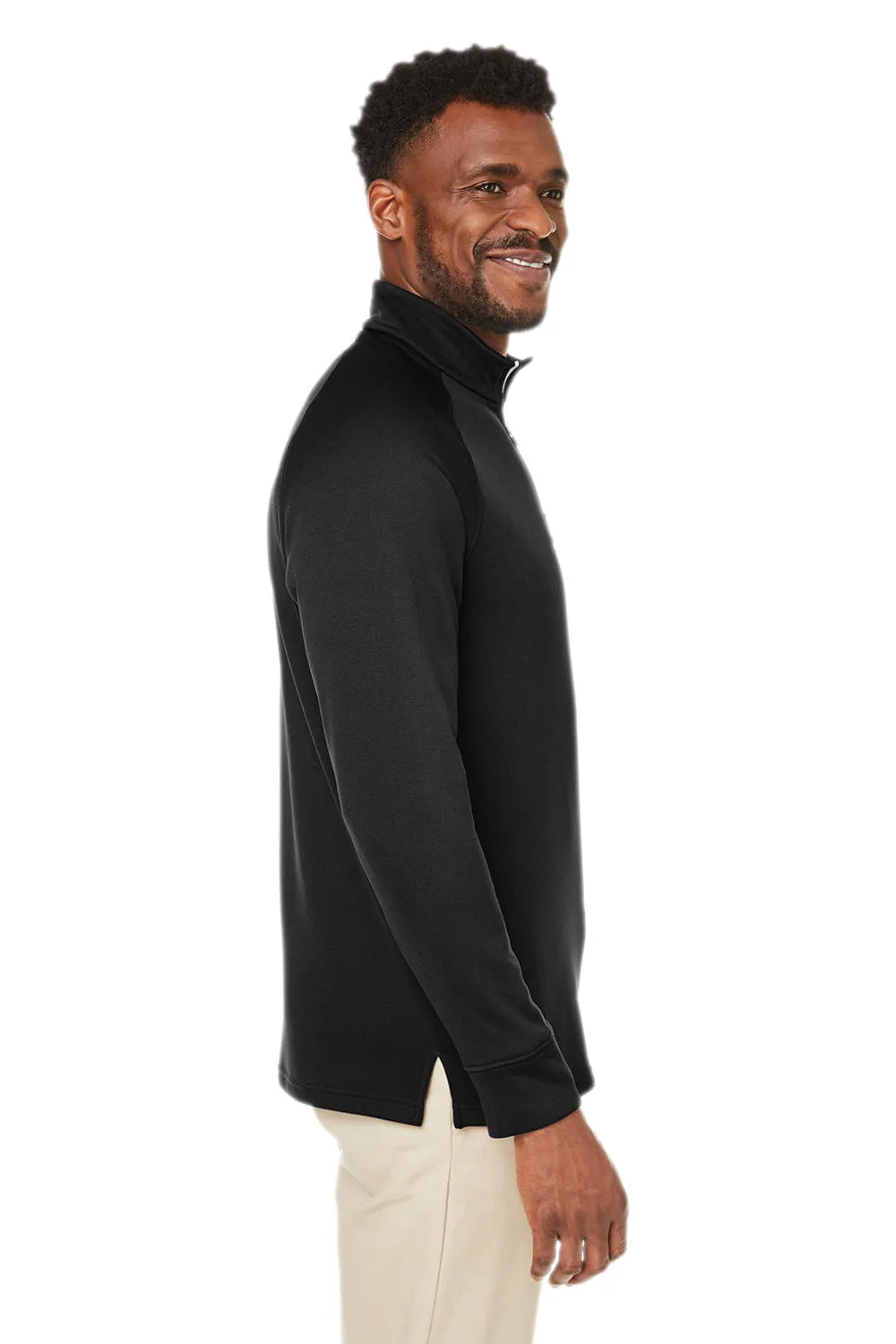 Core 365 Hommes Fusion ChromaSoft Anti-Static Polaire Sweat à Capuche 1/4 Zip avec Poche - Noir