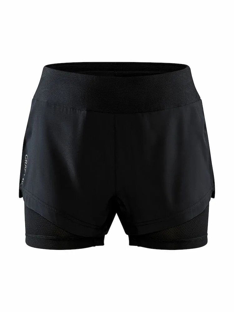 Craft Men's ADV Essence Shorts 2 en 1 en Noir SS25