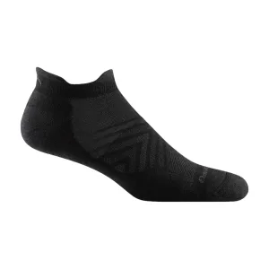 Darn Tough Socks Men's Run No Show Tab Ultra Lightweight Running w/Cushion Black (1039)