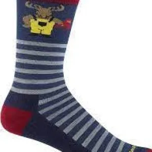 Darn Tough Socks Men's Wild Life Crew Lightweight Lifestyle Storm