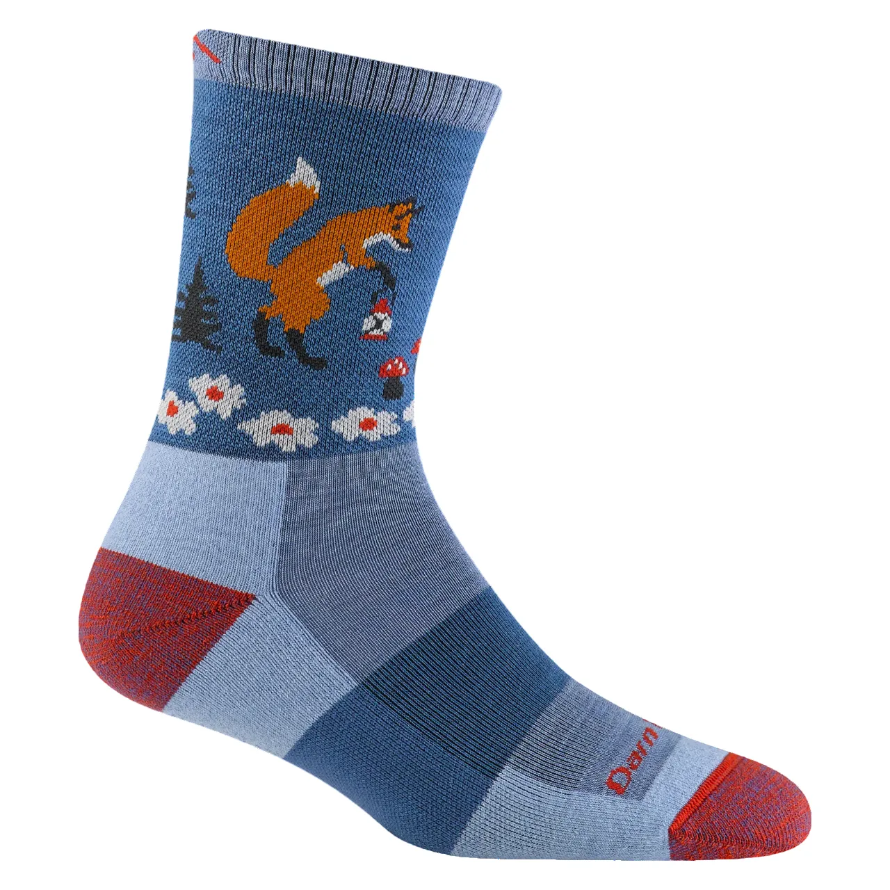 Chaussettes Darn Tough Femmes Critter Club Micro Crew Légeres pour Randonnée avec Coussion Vapor