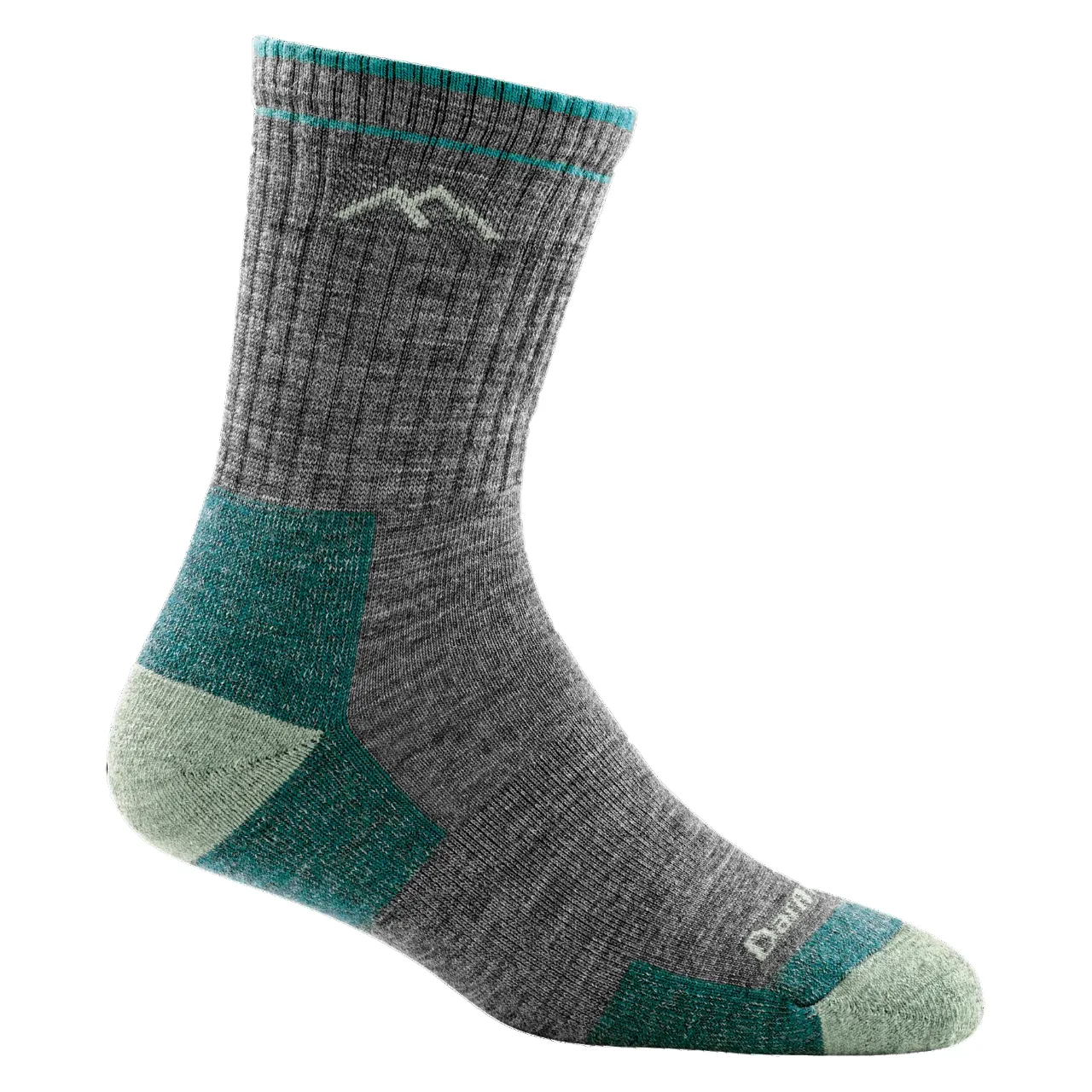 Chaussettes Darn Tough Femmes Randonnée Micro Crew Mi-saison Coussintée Ardoise