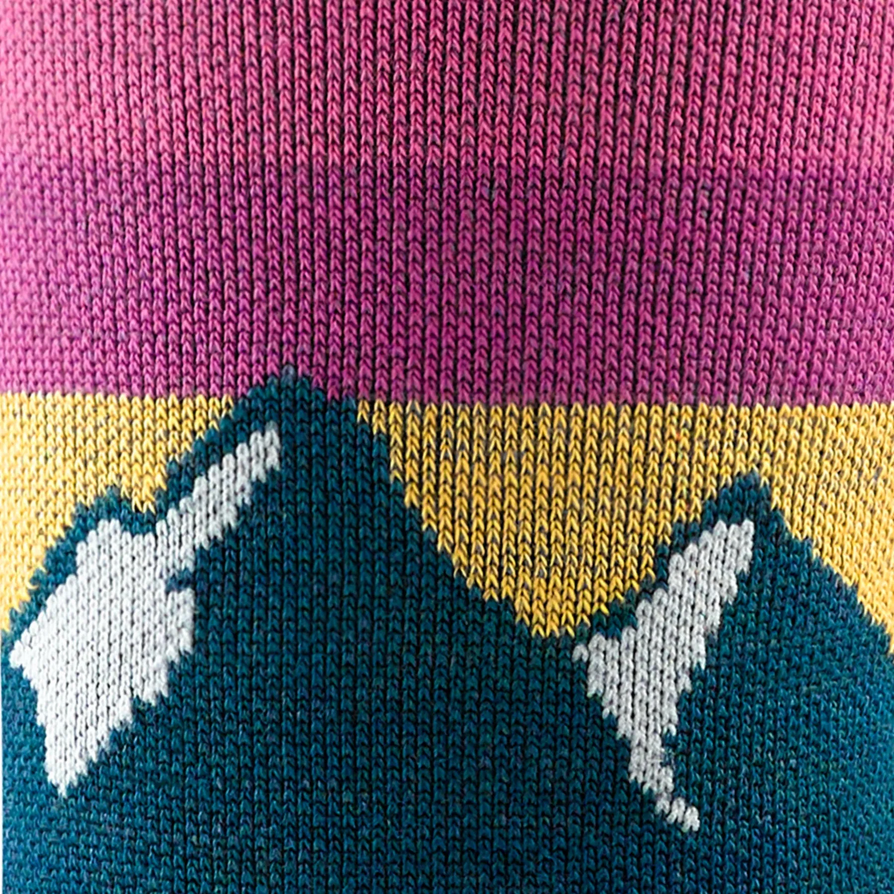 Chaussettes Darn Tough Femmes Sunset Ledge Micro Crew Légeres avec Cousssin Vert Bleu Foncé