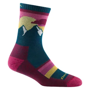 Darn Tough Socks Women's Sunset Ledge Micro Crew Lightweight w/ Cushion Dark Teal