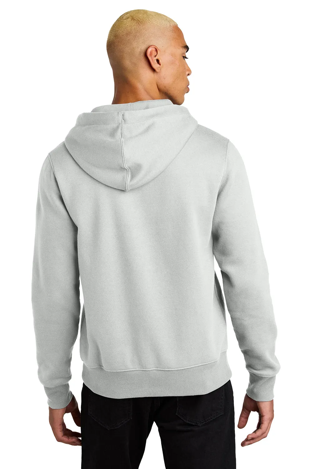 Pull à capuche en polaire parfait pour le poids des hommes du District avec poche kangourou - Gris cendré
