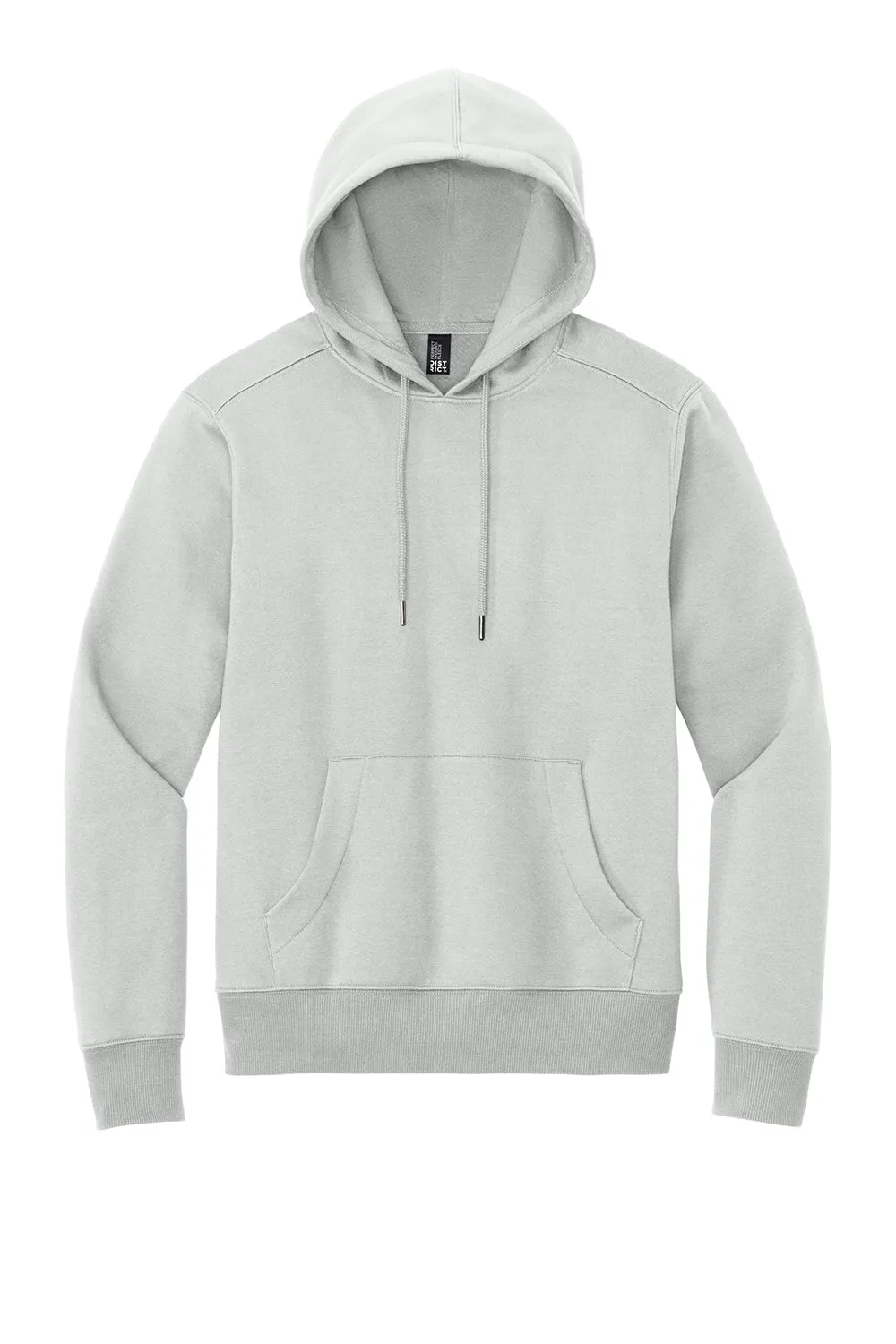 Pull à capuche en polaire parfait pour le poids des hommes du District avec poche kangourou - Gris cendré
