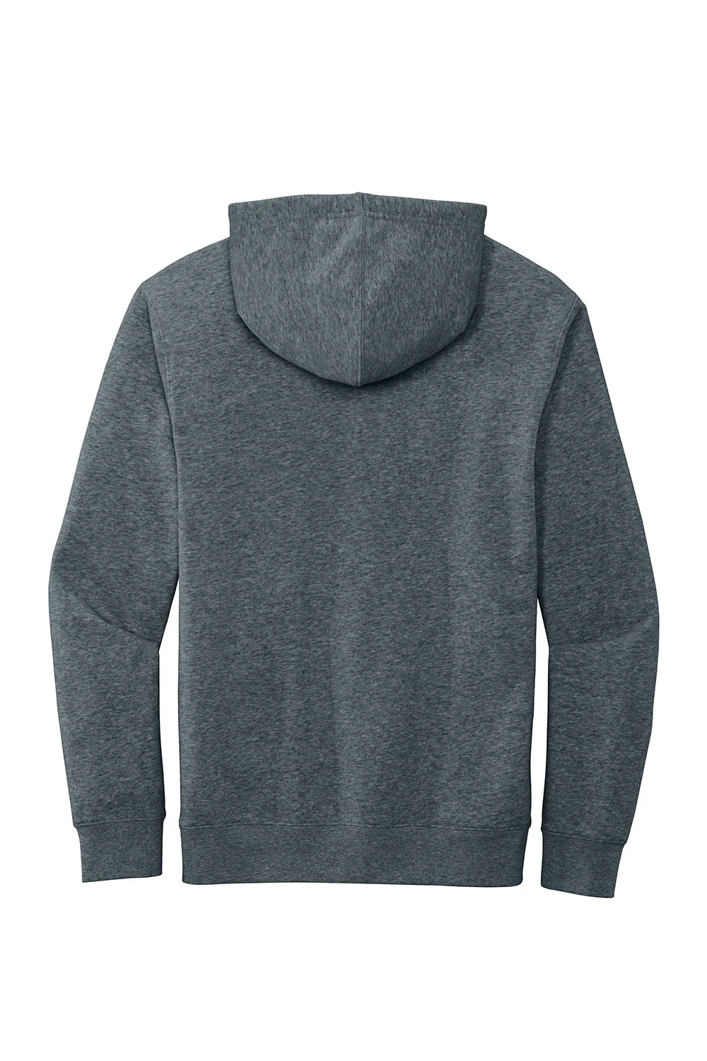 Pull à capuche en polaire très important pour hommes District avec poche kangourou - Bleu silex chiné