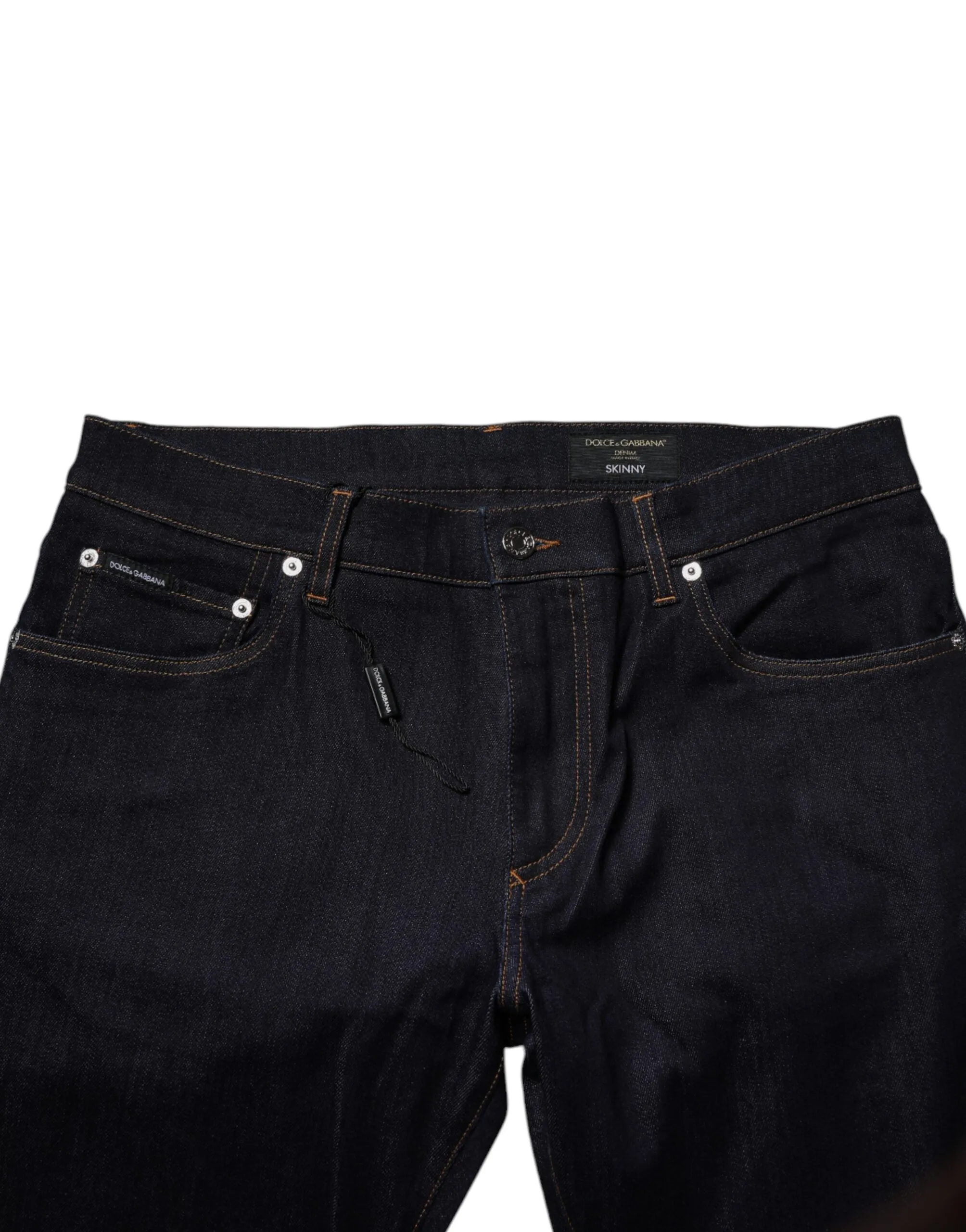 Dolce & Gabbana Jeans Homme Skinny en Coton Stretch Bleu