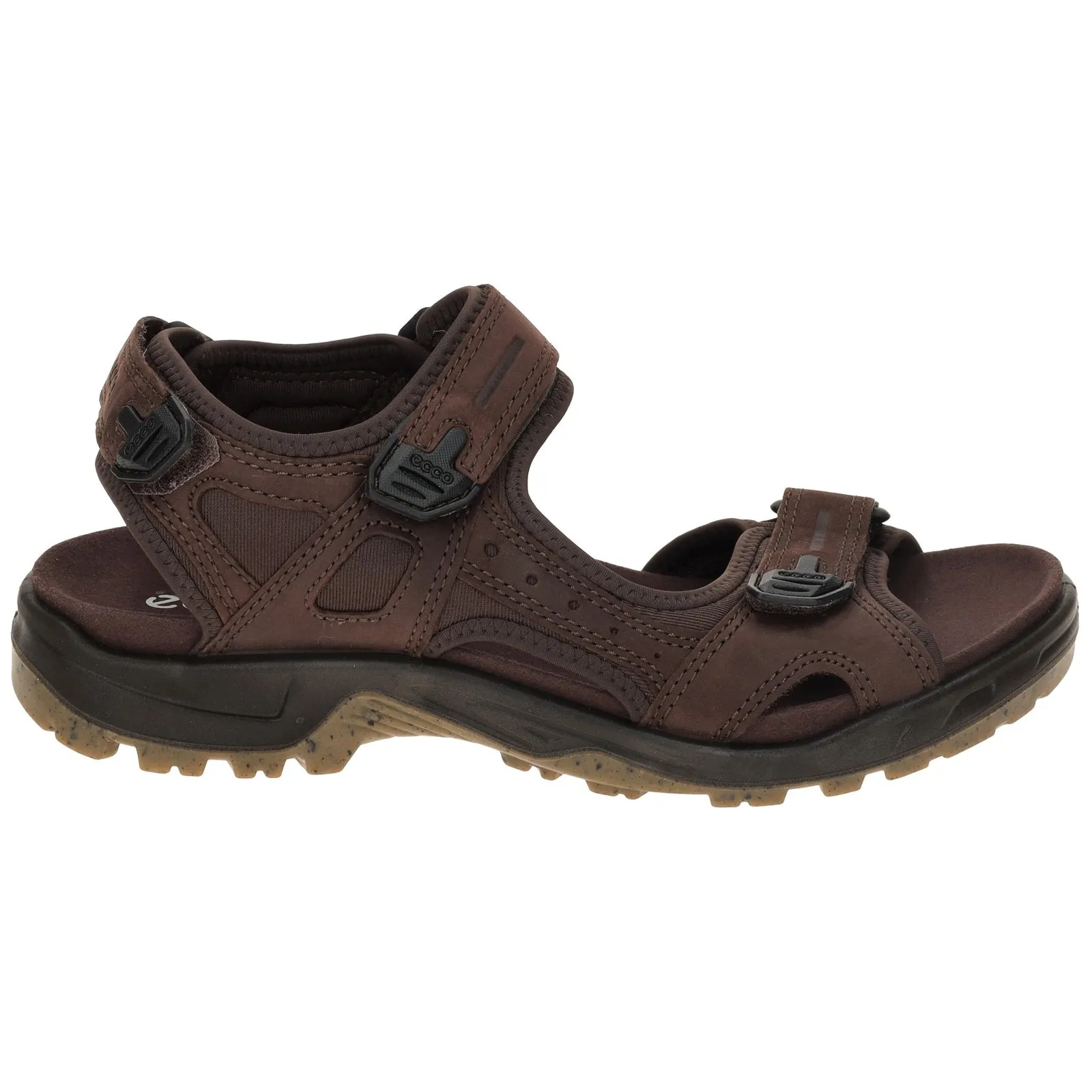 Ecco Offroad Sandales décontractées pour hommes en cuir nubuck chaussures Ecco
