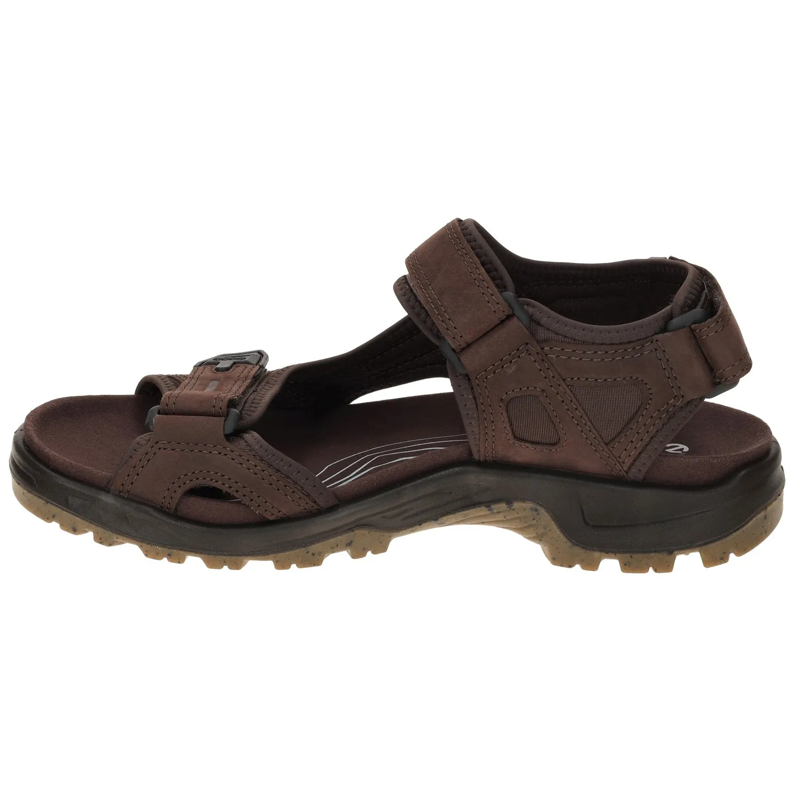 Ecco Offroad Sandales décontractées pour hommes en cuir nubuck chaussures Ecco