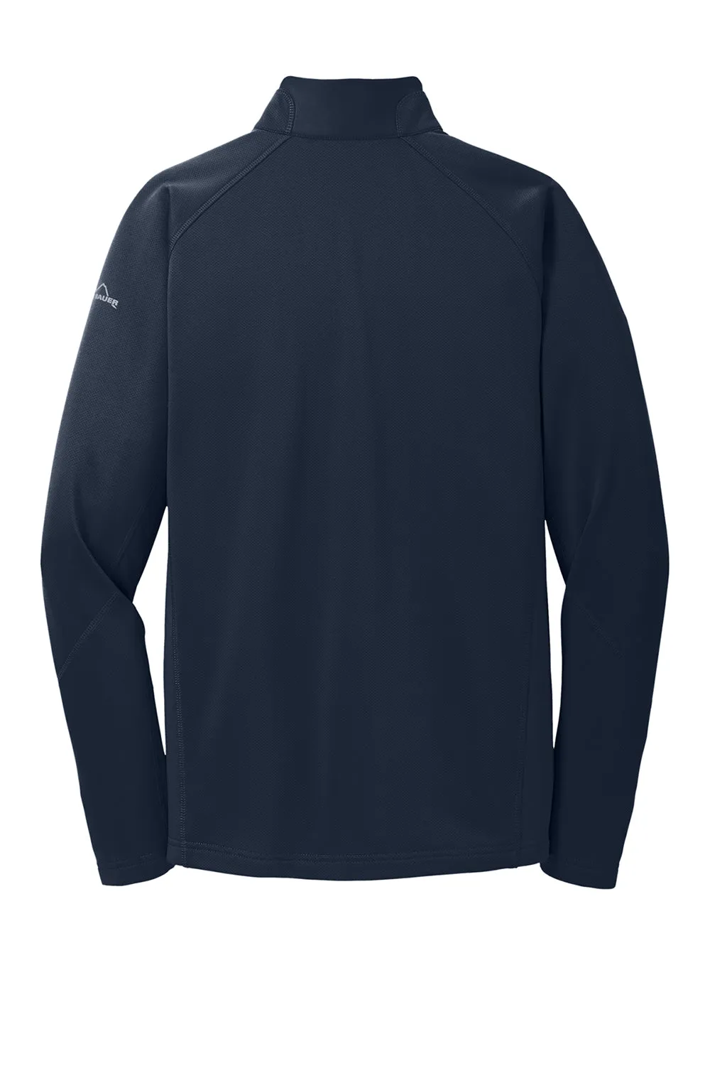 Eddie Bauer Pull à capuche 1/4 zip en polaire technique pour homme avec poche - Bleu marine River