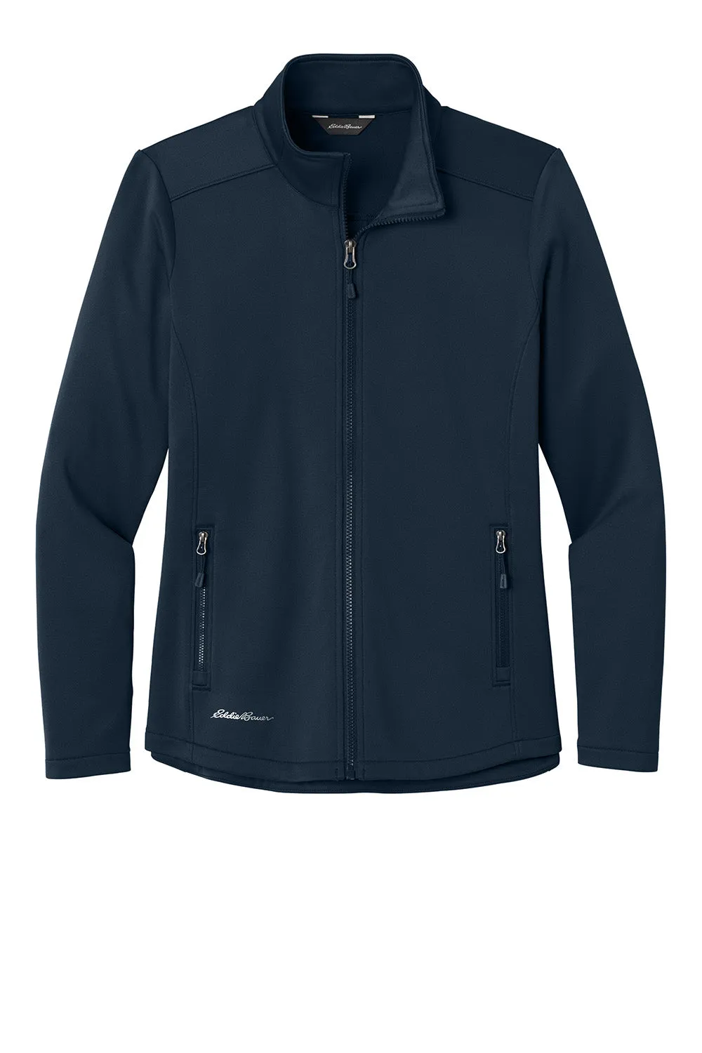 Eddie Bauer Sweat-shirt à capuche en polaire lisse pour femme avec poches - Bleu marine rivière