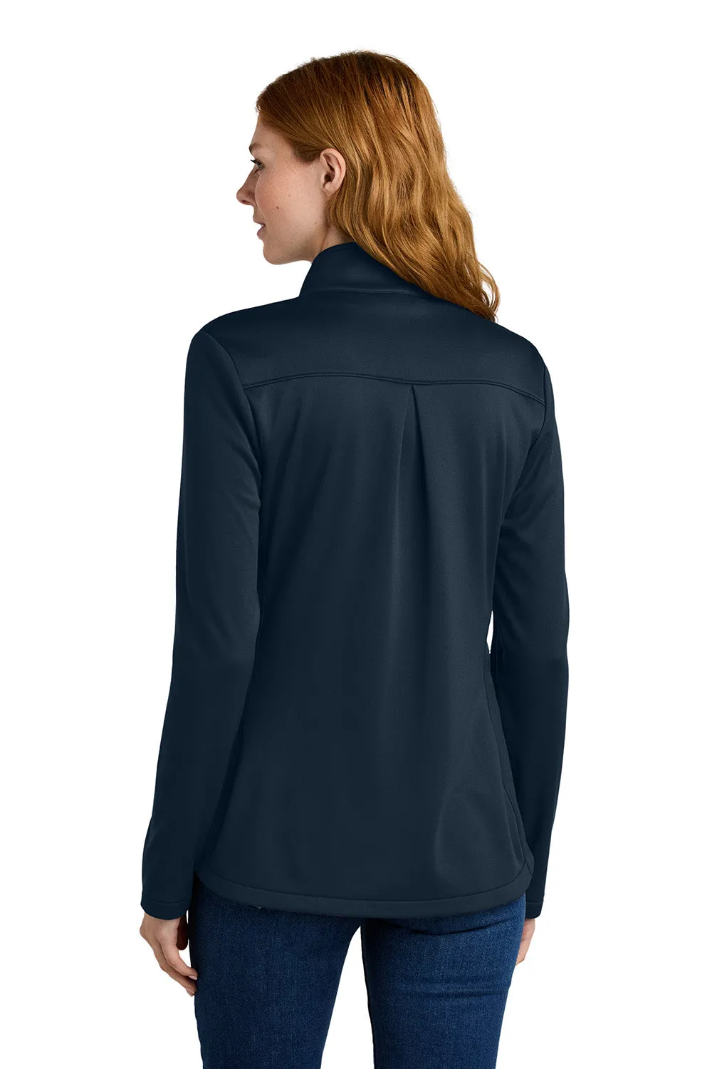 Eddie Bauer Sweat-shirt à capuche en polaire lisse pour femme avec poches - Bleu marine rivière