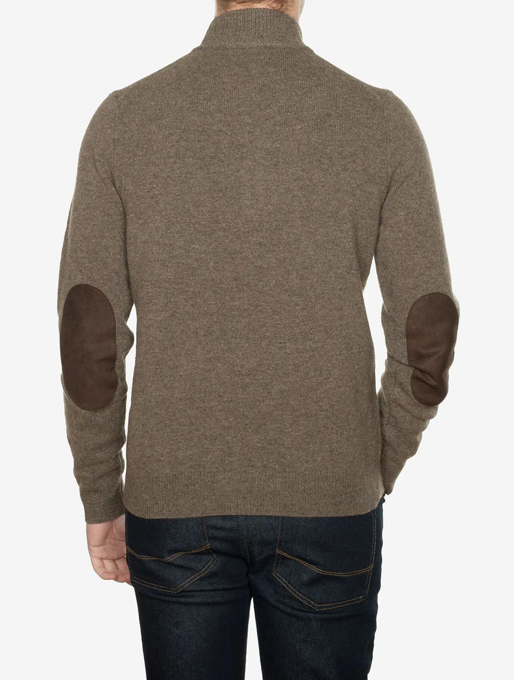Pull Essential Patch à demi-fermeture Gris Anthracite
