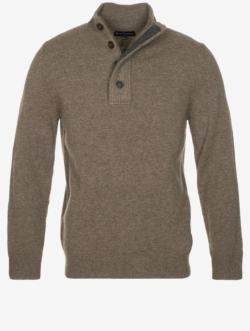 Pull Essential Patch à demi-fermeture Gris Anthracite