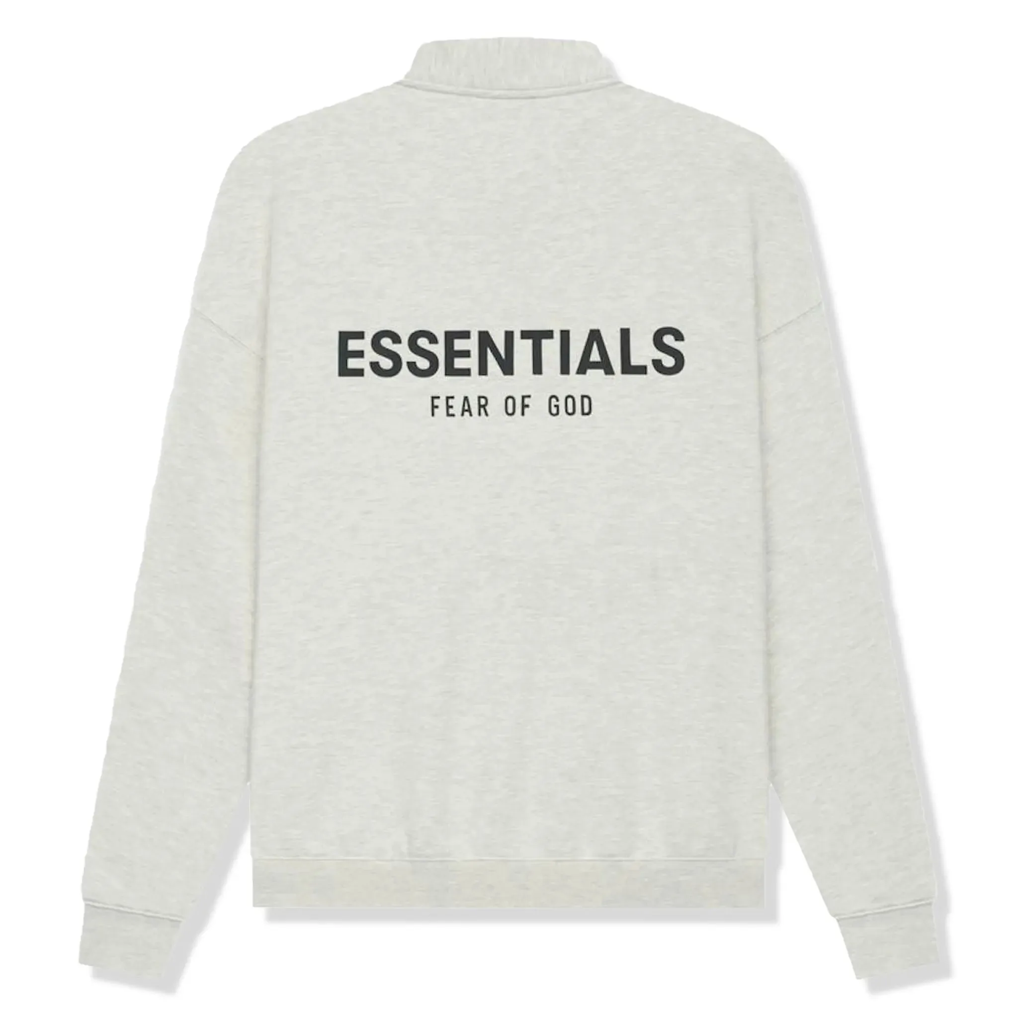 Fear Of God Essentials Pull à mi-zip en maille légère gris chiné avoine Vêtements Fear of God Essentials