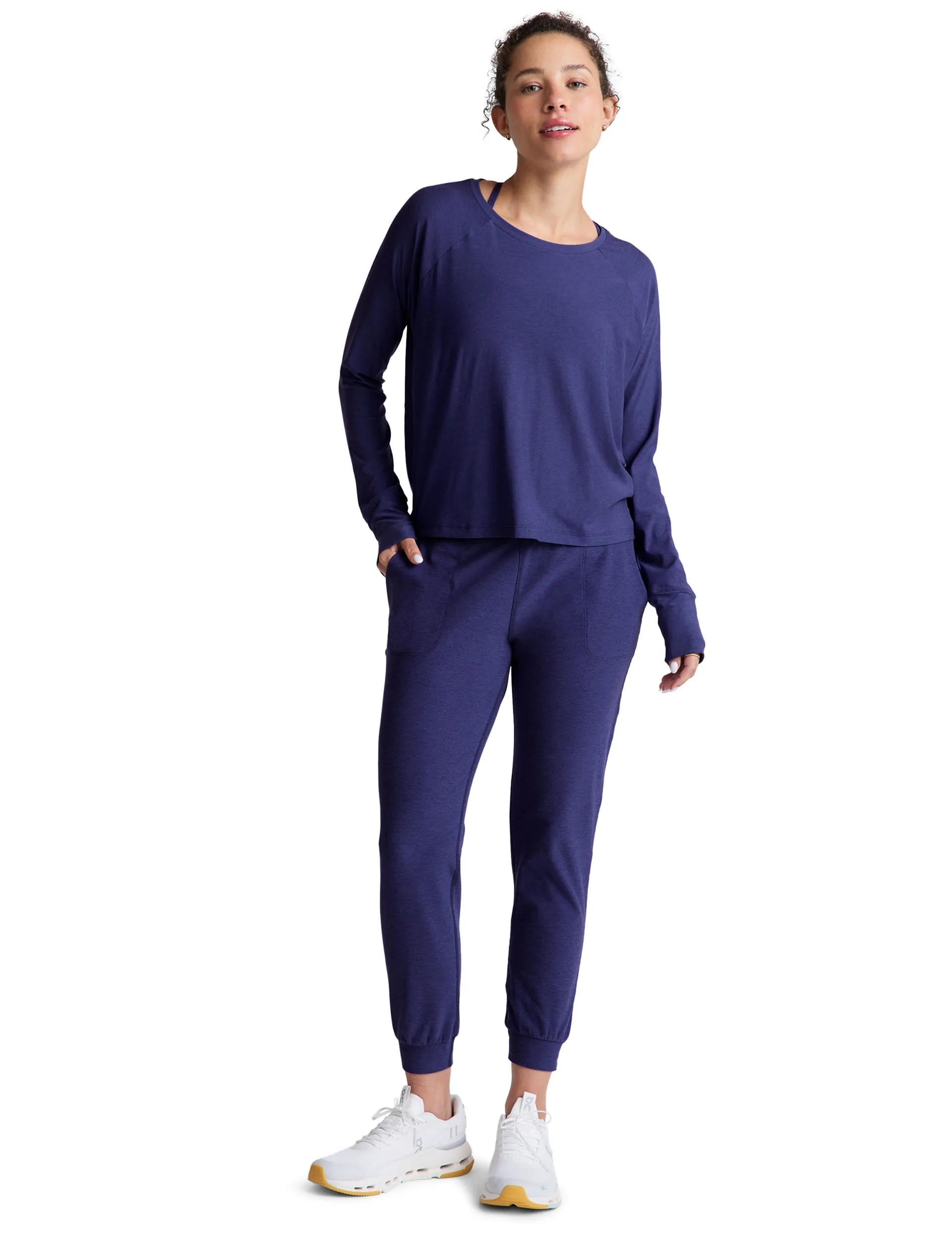 Pullover léger rêveur - Bleu éternel chiné