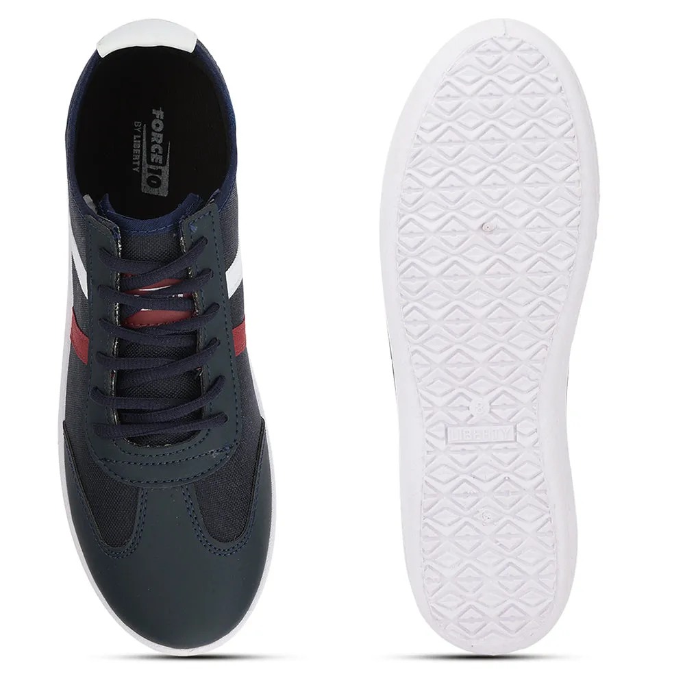 Chaussures décontractées à laçage Force 10 bleu marine pour hommes DYLAN-1E par Liberty