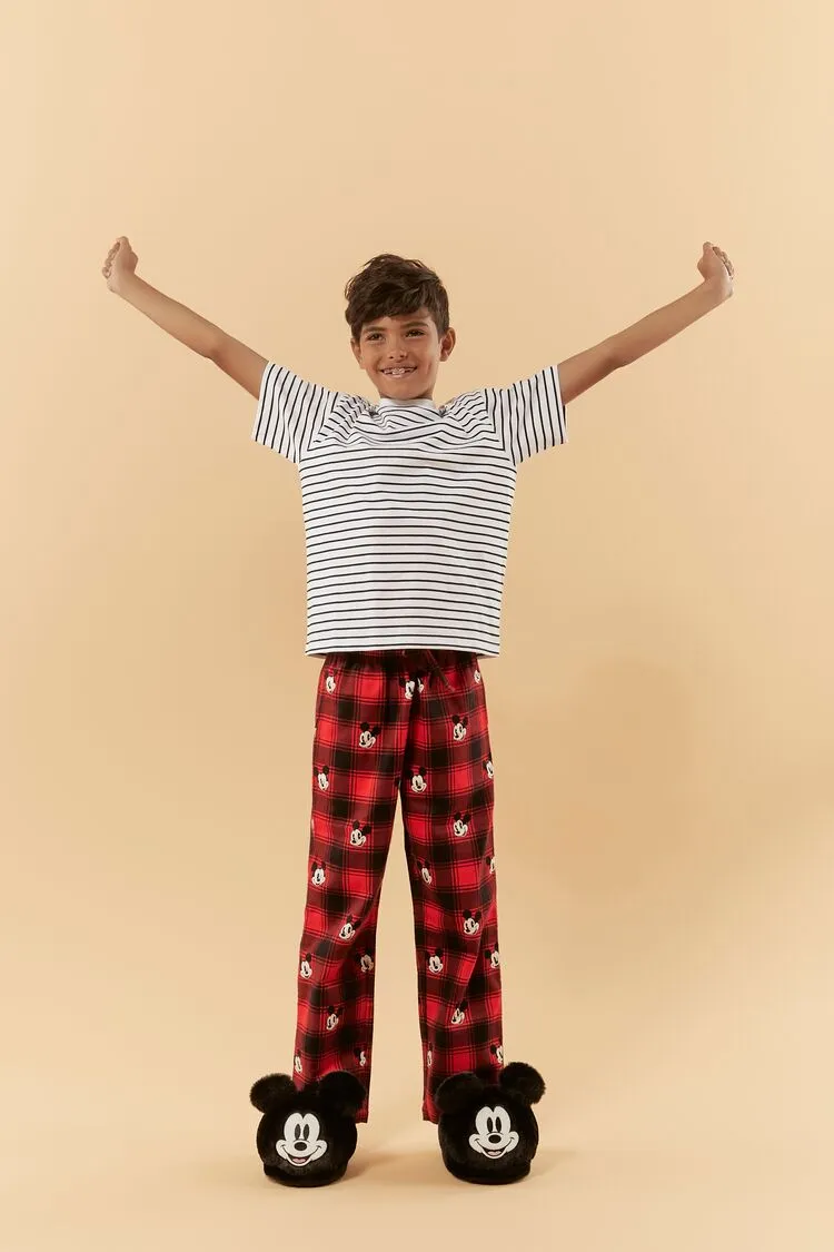 Forever 21 Kids Pyjama Disney Mickey Mouse (Filles   Garçons) Rouge/Multicolore Forever 21