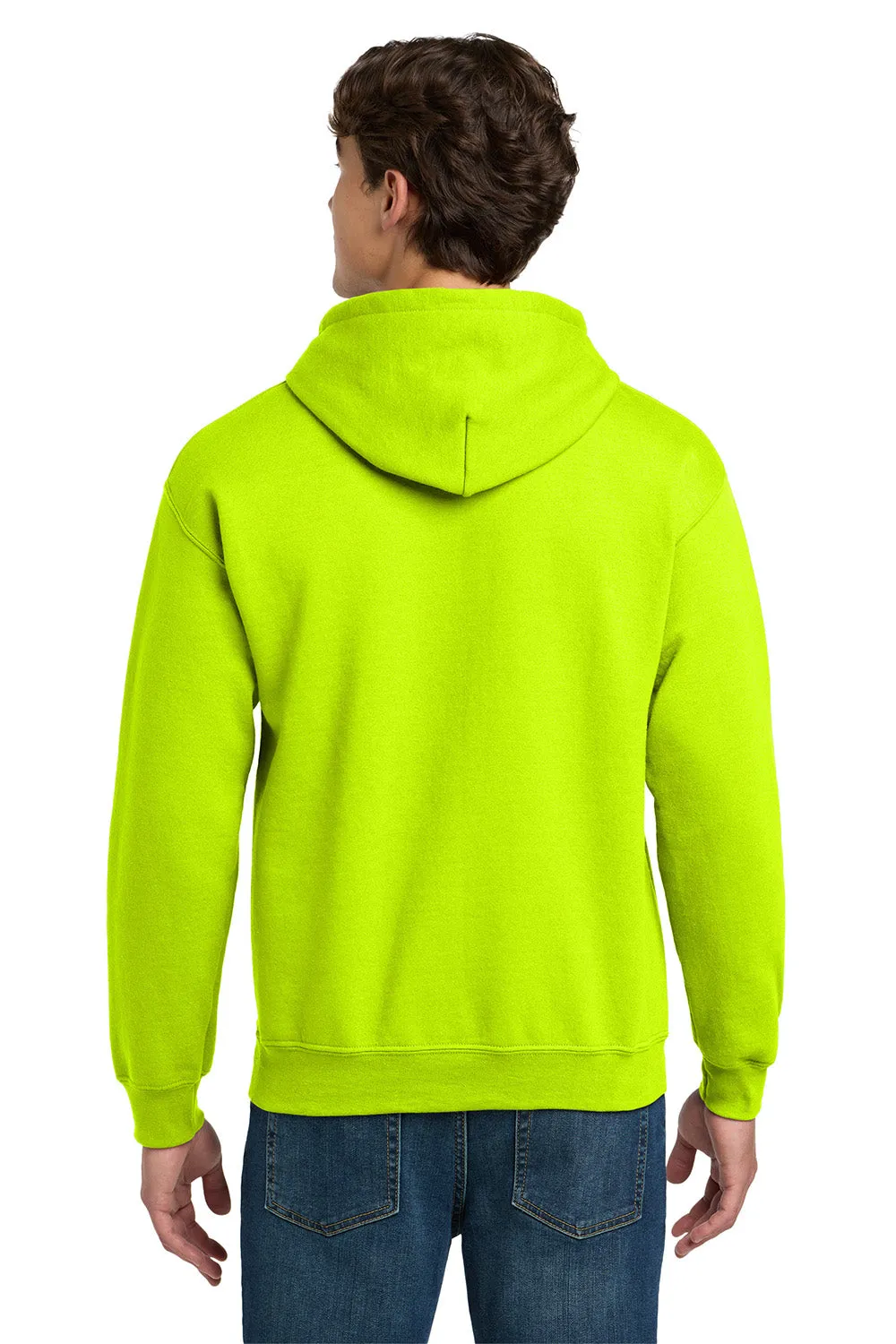 Gildan Sweat à capuche pour hommes en DryBlend avec poche kangourou - Vert sécurité