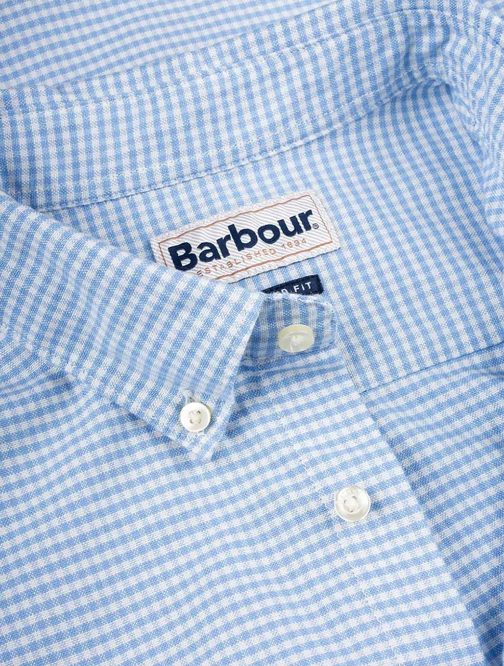 Chemise sur mesure Gingham Oxtown Bleue