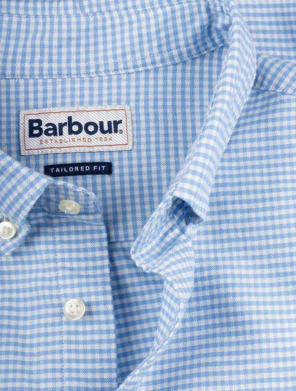 Chemise sur mesure Gingham Oxtown Bleue
