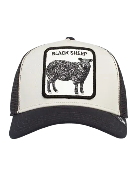 Goorin Bros - Casquette de camionneur Animal - Mouton noir - Accessoires Goorin Bros Noir et Blanc