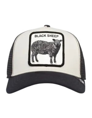 Goorin Bros - Animal Trucker Cap - Black Sheep - Black & White Goorin Bros Accessories
