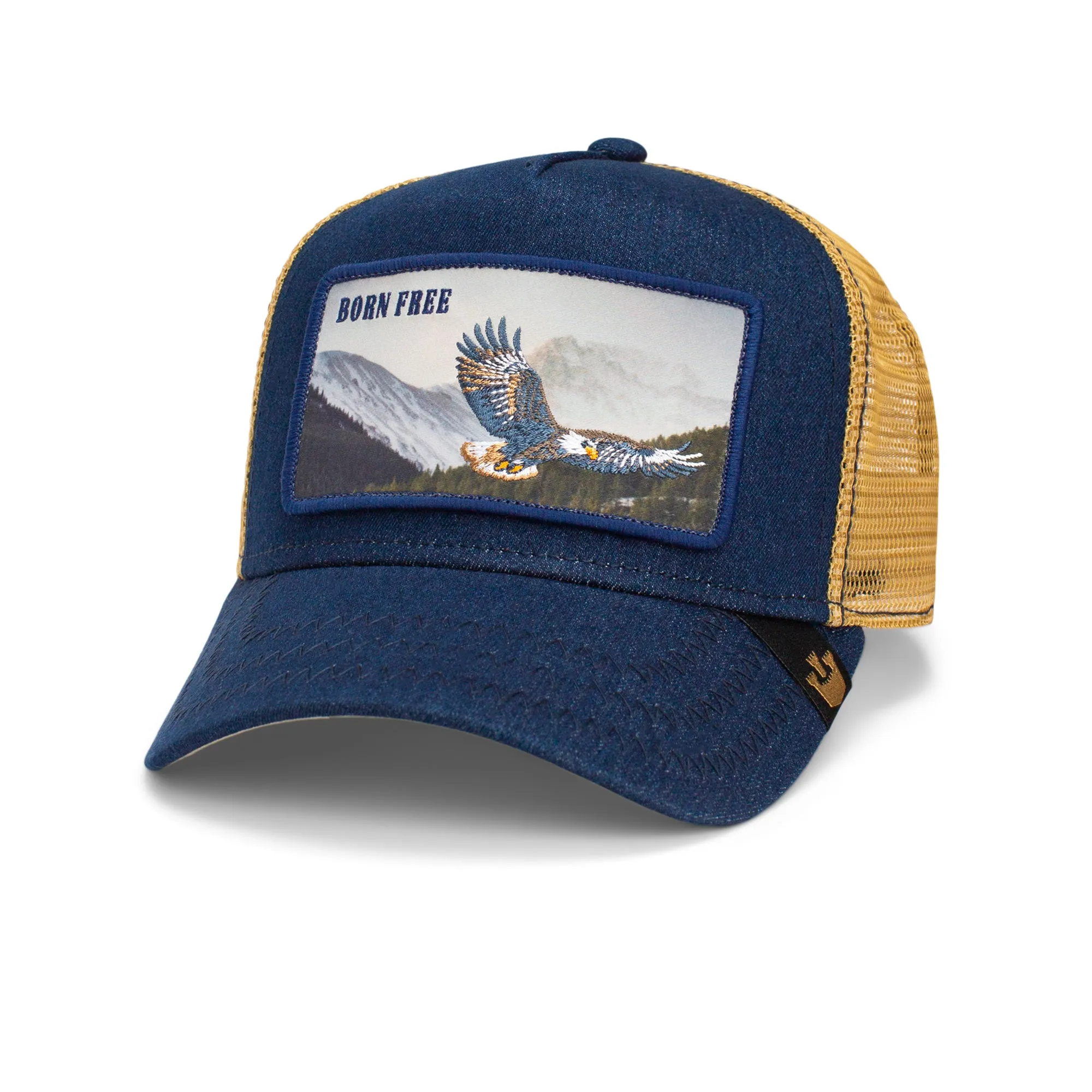 Goorin Bros - Casquette de camionneur Animal - Né Libre - Aigle - Marine Accessoires Goorin Bros