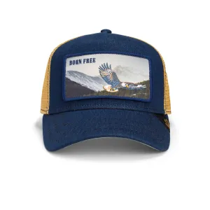 Goorin Bros - Animal Trucker Cap - Born Free  - Eagle - Navy Goorin Bros Accessories
