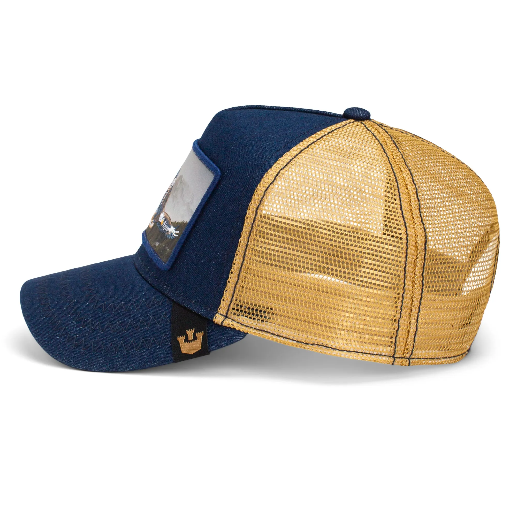 Goorin Bros - Casquette de camionneur Animal - Né Libre - Aigle - Marine Accessoires Goorin Bros