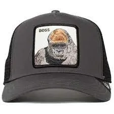 Goorin Bros - Casquette de camionneur Animal - Boss - Gorille - Charbon Accessoires Goorin Bros