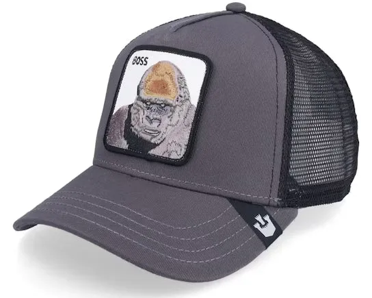 Goorin Bros - Casquette de camionneur Animal - Boss - Gorille - Charbon Accessoires Goorin Bros
