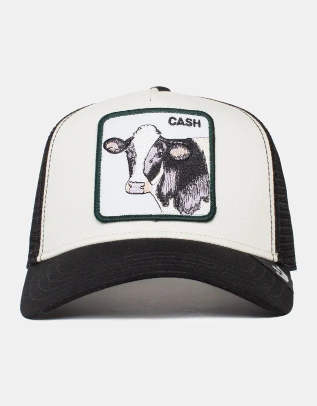 Goorin Bros - Casquette de camionneur Animal - Vache à lait - Noir et Blanc Accessoires Goorin Bros