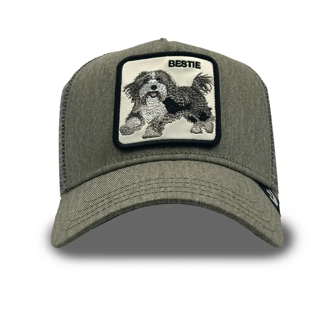 Goorin Bros - Casquette de camionneur animalière - Le meilleur ami chien - Gris Accessoires Goorin Bros