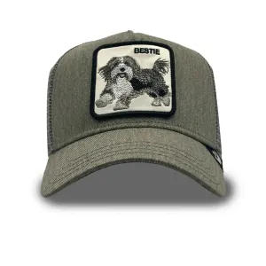 Goorin Bros - Animal Trucker Cap - The Bestie Dog - Grey Goorin Bros Accessories