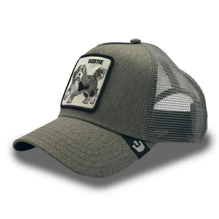 Goorin Bros - Casquette de camionneur animalière - Le meilleur ami chien - Gris Accessoires Goorin Bros